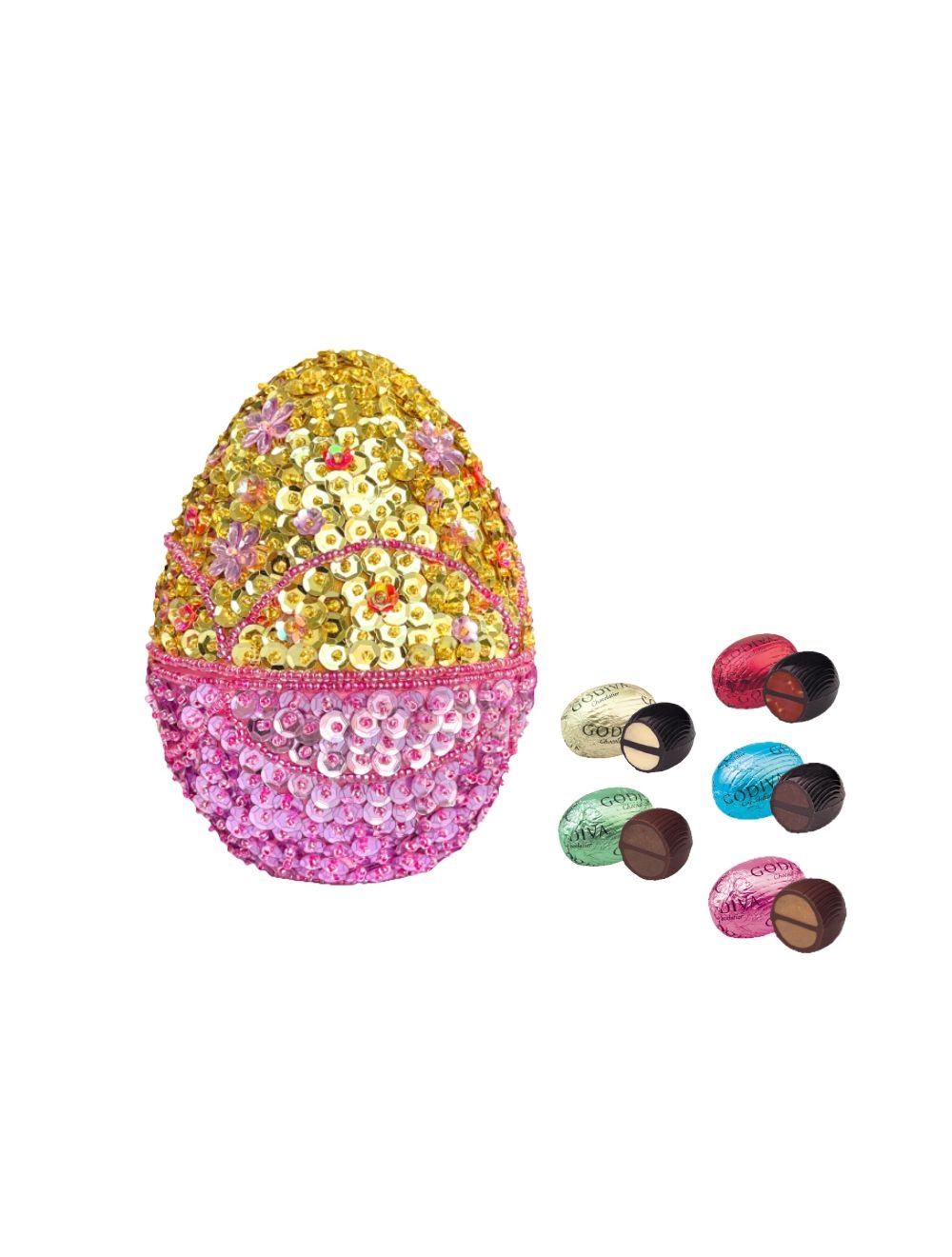 春季復活蛋形巧克力禮盒15顆裝 (粉紅色)！