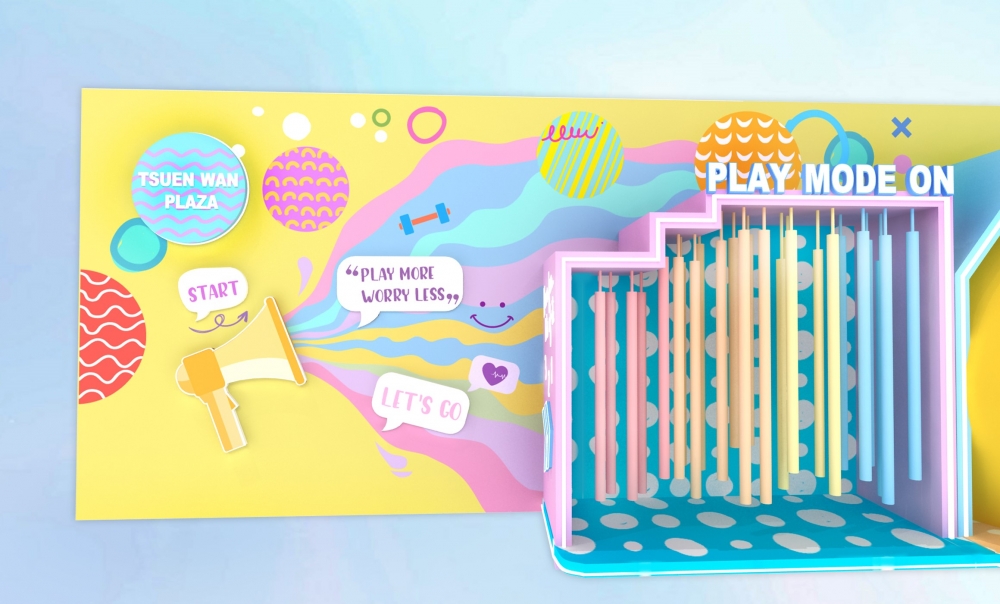 空中花園以伸延「PLAY」概念特設多個玩味打卡場景!