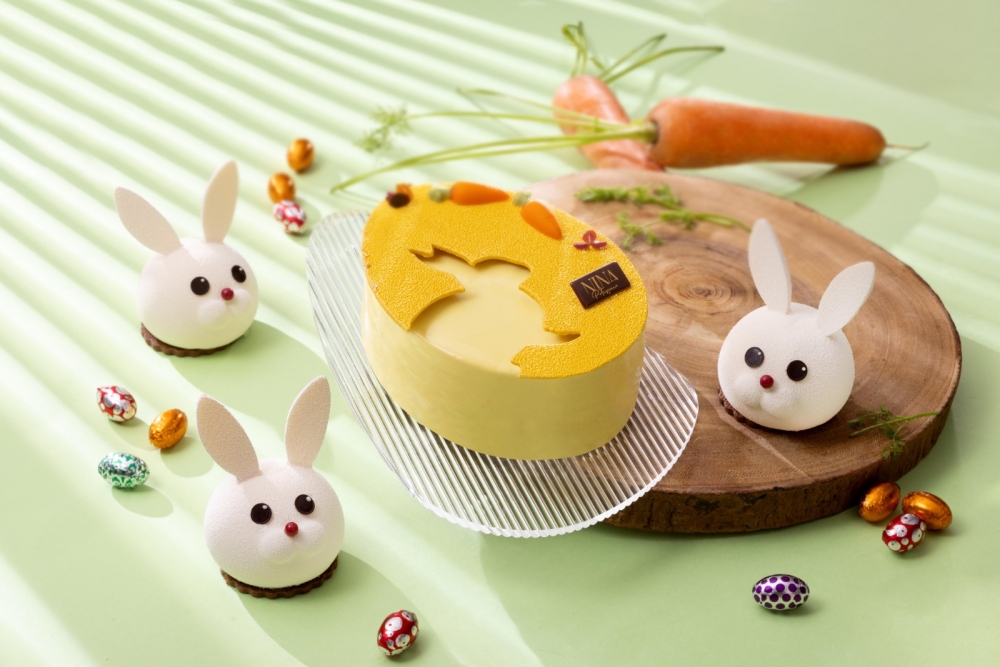 蹦跳小兔-荔枝紅桑子慕絲蛋糕+復活兔子派對-菠蘿甘筍芝士蛋糕！