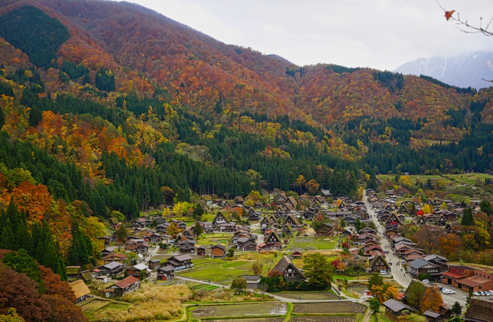 世界文化遺產景點白川鄉合掌村