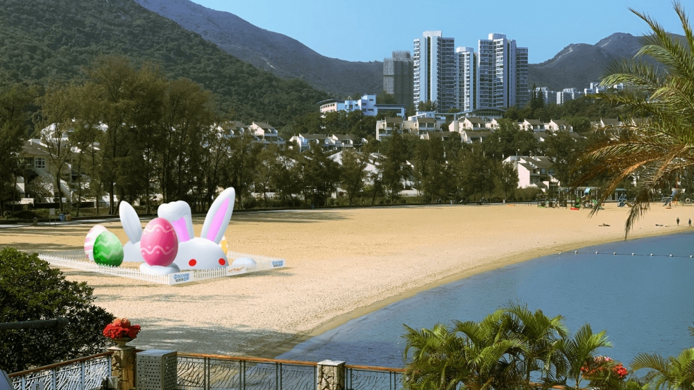 愉景灣多處設置了玩味十足的打卡位!