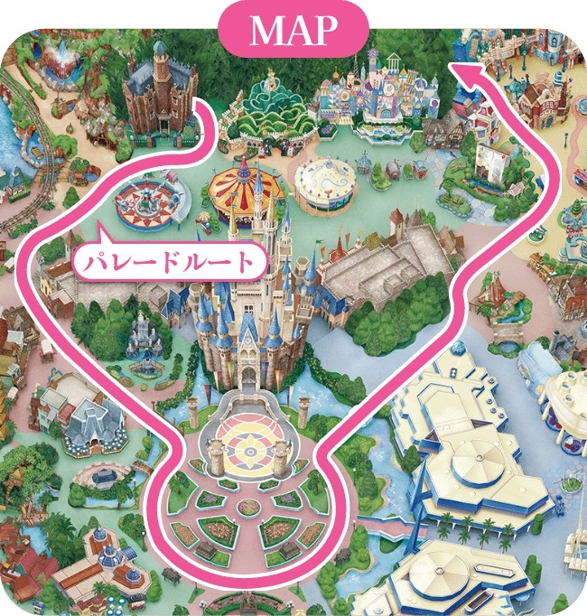 日間遊行「Harmony in Color」的遊行路線～