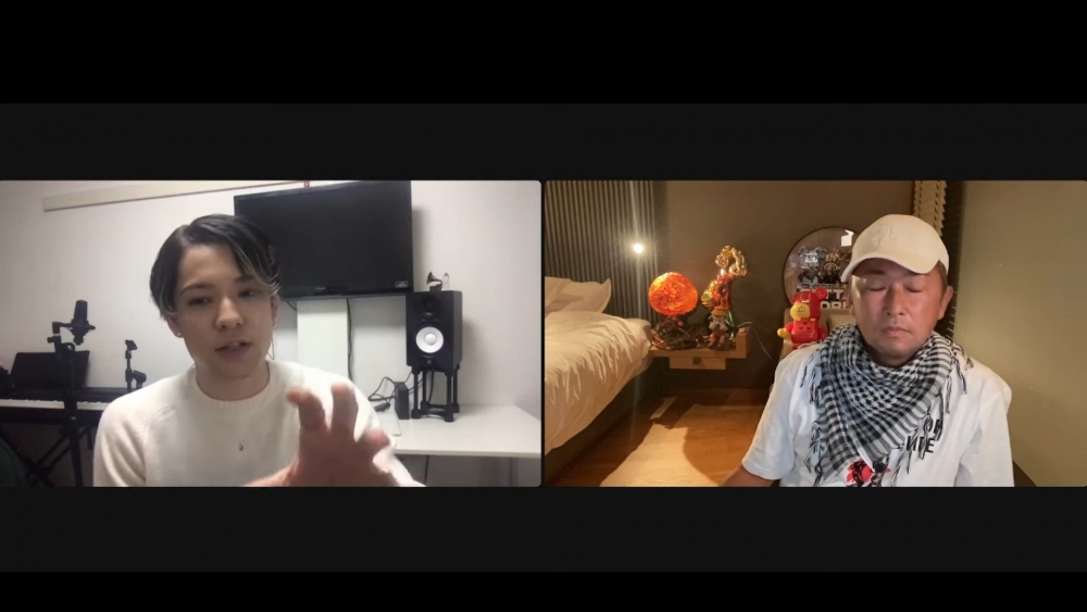 「岡本Kauan」上議員東谷義和的頻道做直播 
