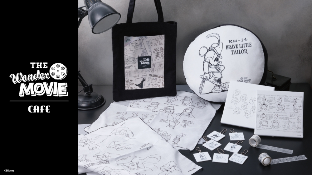 第一階段的周邊商品主打簡約素描風，迪士尼粉絲必收藏！