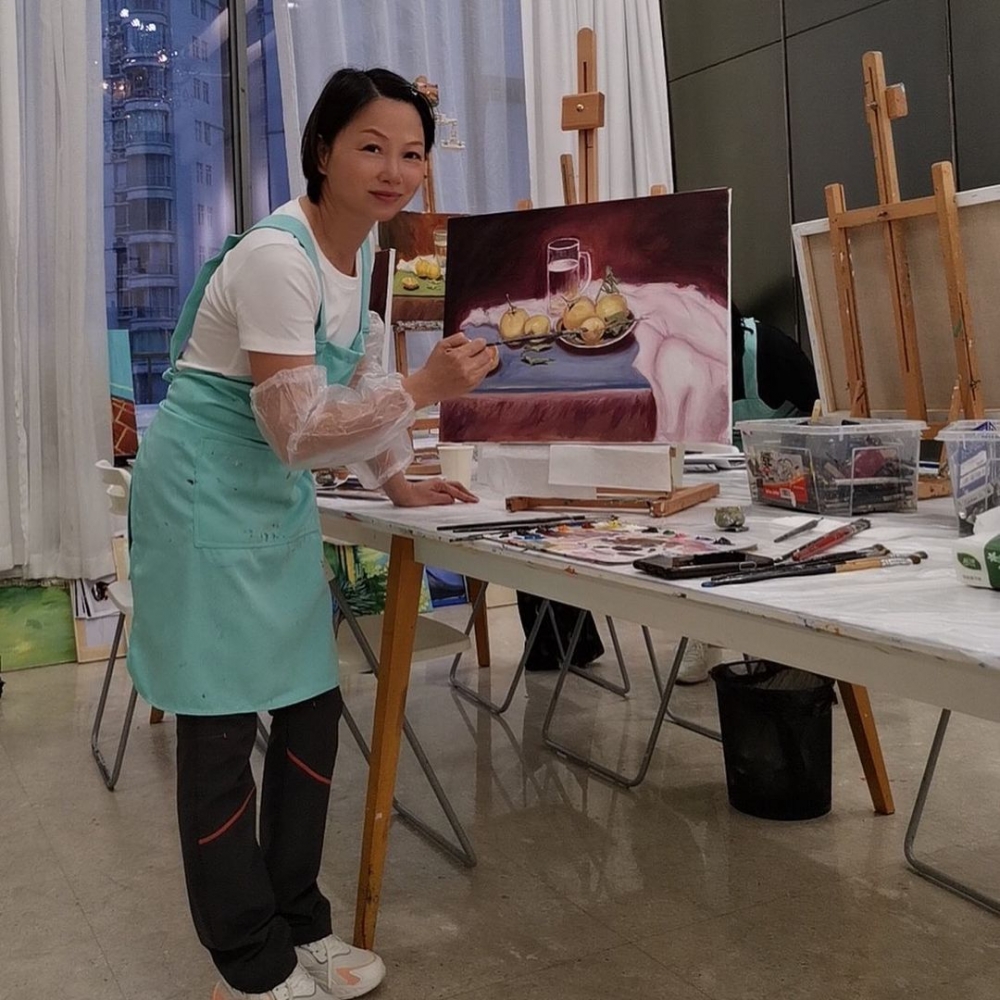 近年迷上畫畫去陶冶性情