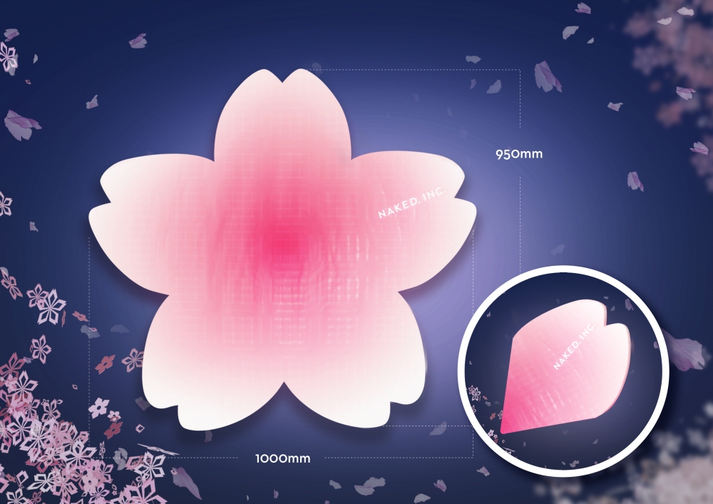 活動期間仲有推出櫻花瓣造型的野餐墊！