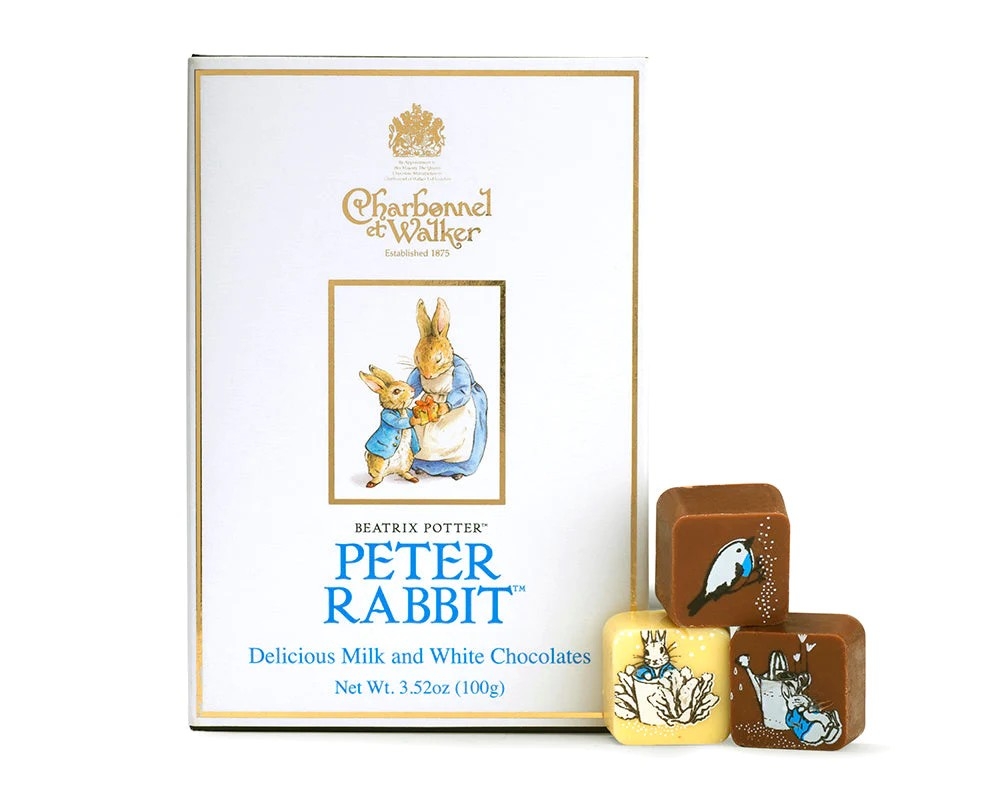 PETER RABBIT BOOK BOX WITH WHITE AND MILK CHOCOLATES～