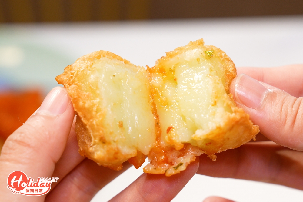 炸蜜瓜奶口感軟綿,食落外脆內軟!