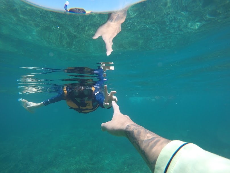 來到島嶼點少得了必玩項目-浮潛！