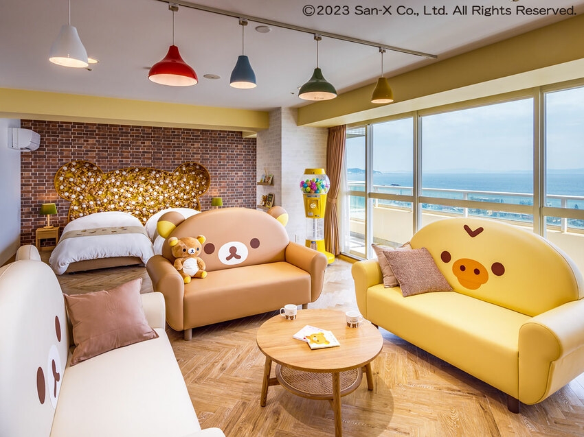 超可愛海景鬆弛熊主題套房!