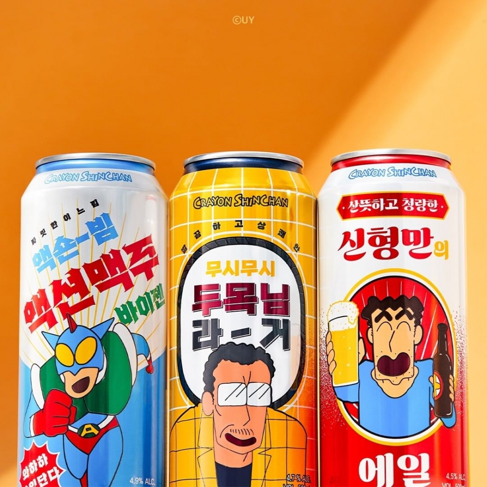 蠟筆小新罐裝啤酒,包裝圖案超吸引!
