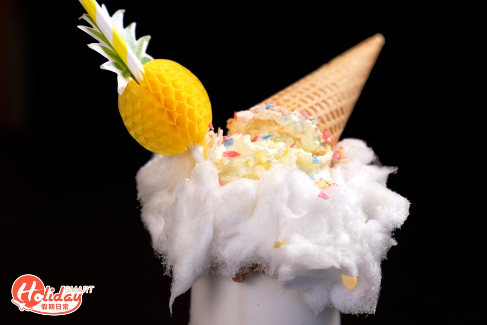 每杯的奶昔造型都是隨機製作，IGable的賣相極為吸睛夢幻。