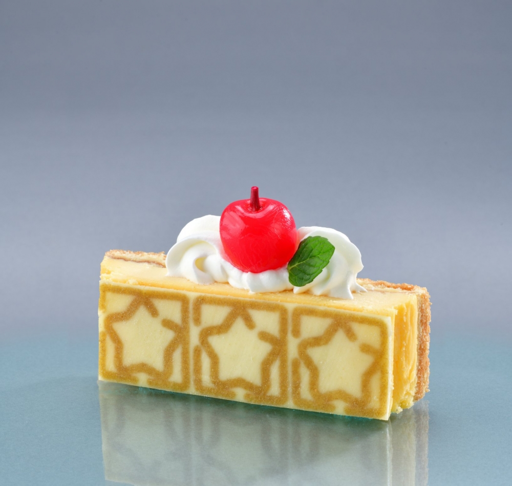 看起來像芝士蛋糕一樣的星星塊。