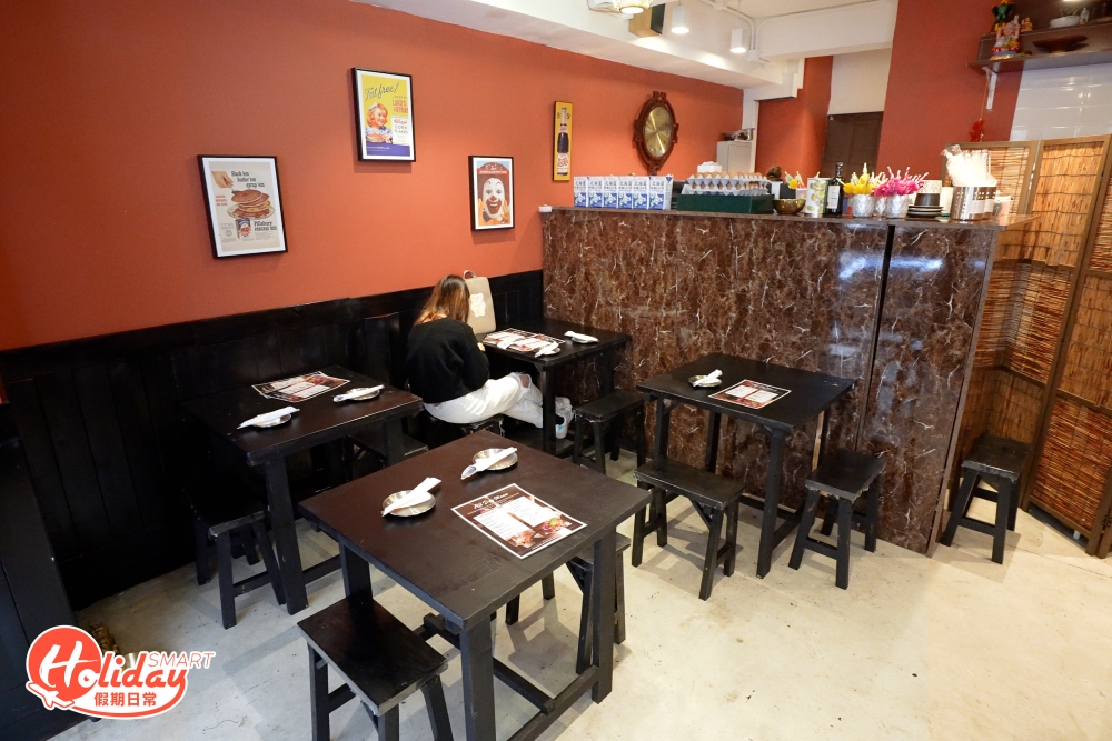 大坑新開一間復古風美式早餐店，主打大大份的特色班戟。