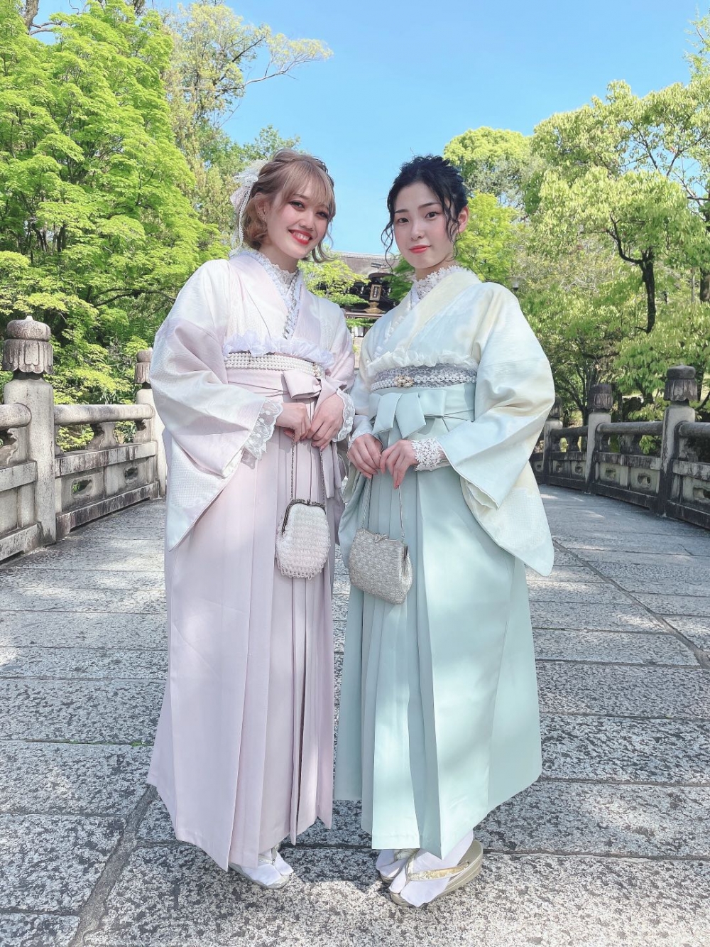 閨蜜一起穿上和服齊齊打卡！