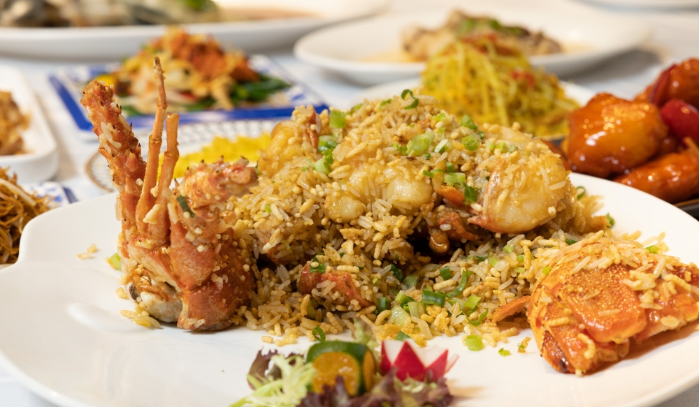 櫻花蝦海皇炒飯～