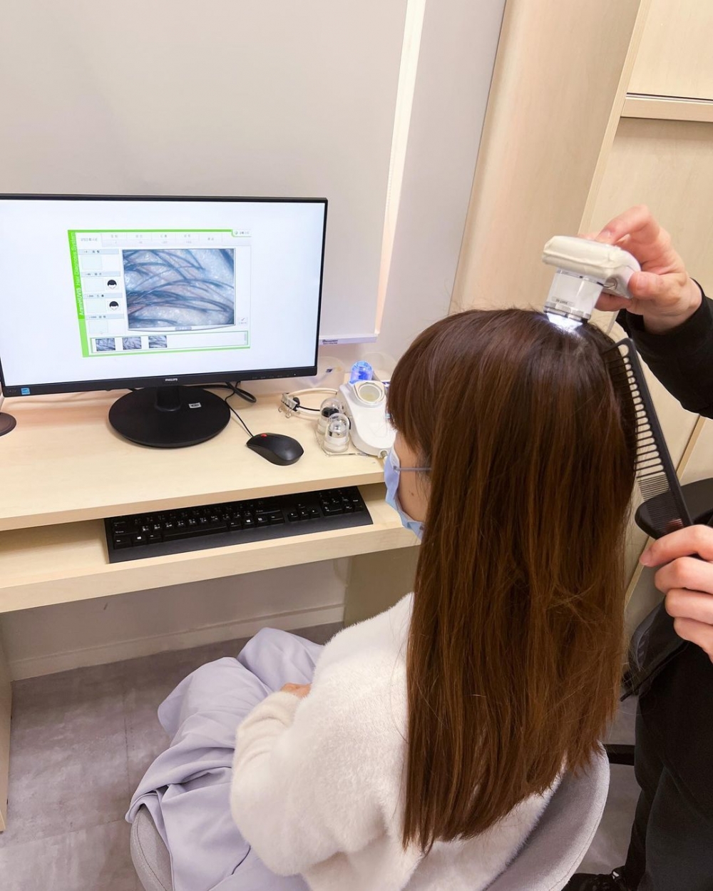 每個活髮療程都包含一個頭皮檢測及評估～