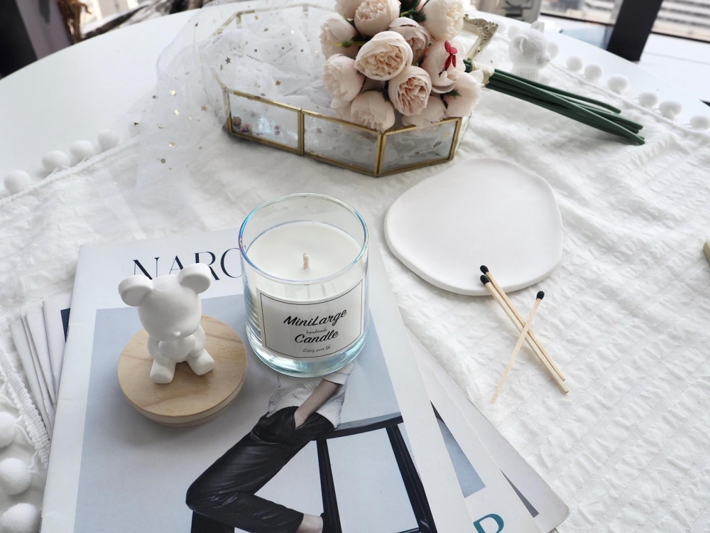 熊仔造型的香薰蠟燭杯不但有香氛功效，顏值亦超高，自用或送禮都一流！