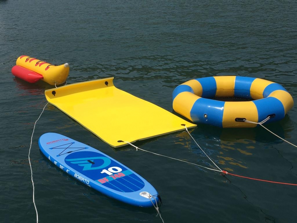 水上活動亦有較溫和的設施，就算小朋友都可以盡情玩樂！