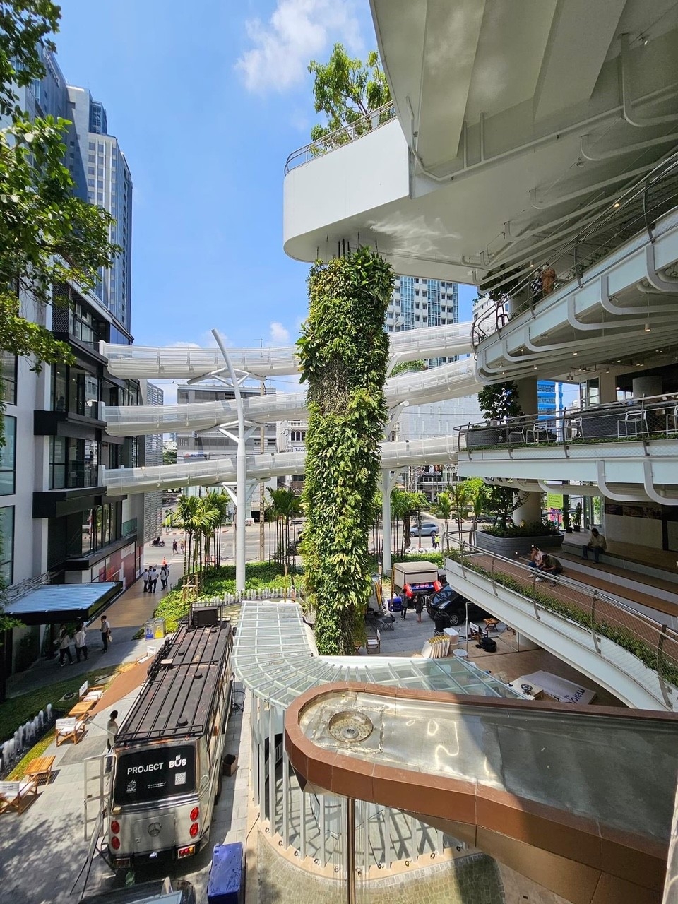 「Marché Thonglor」主要分成購物及商業兩個區域，其中共有5層係購物中心～