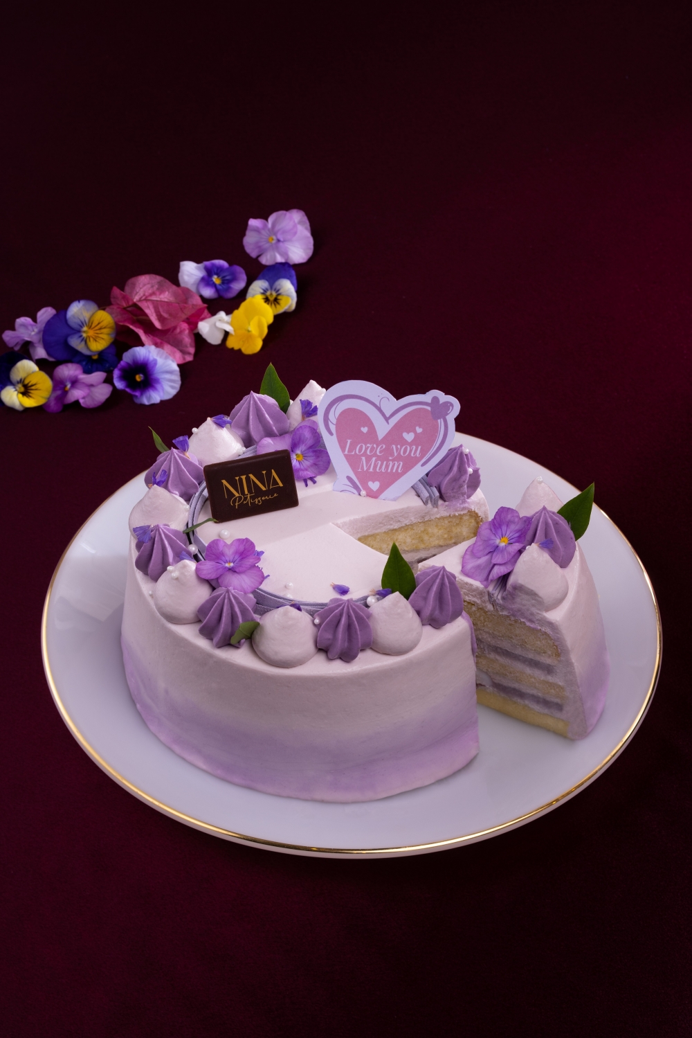 母親節蛋糕2023推介:芋頭雲呢拿麻糬戚風蛋糕