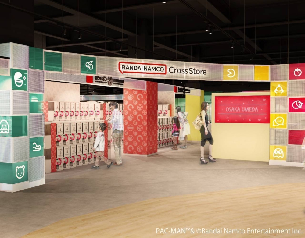 近日大阪梅田HEP FIVE新開一間兩層嘅「Bandai namco Cross Store大阪梅田」
