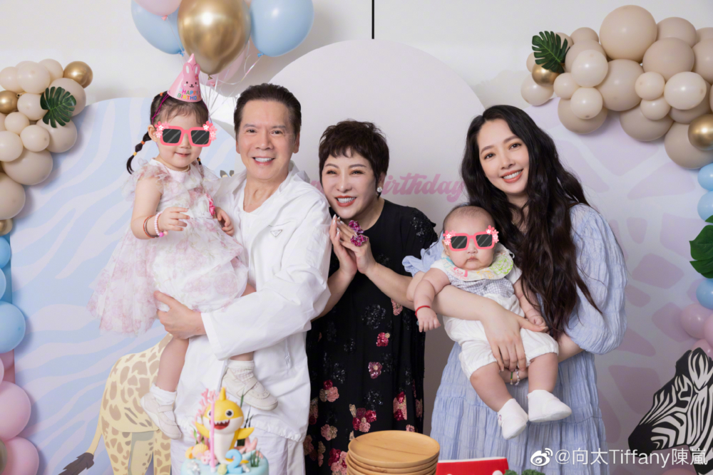 向太陳嵐亦好中意大晒個仔同新抱嘅照片