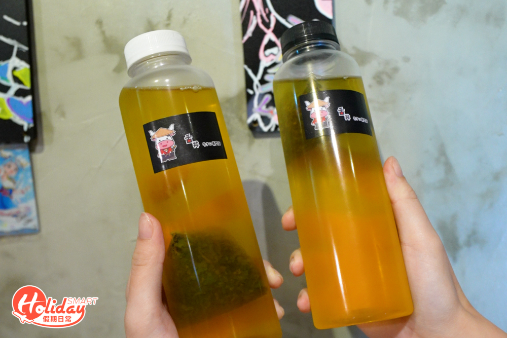 自家出品的冷泡茶解膩一流。