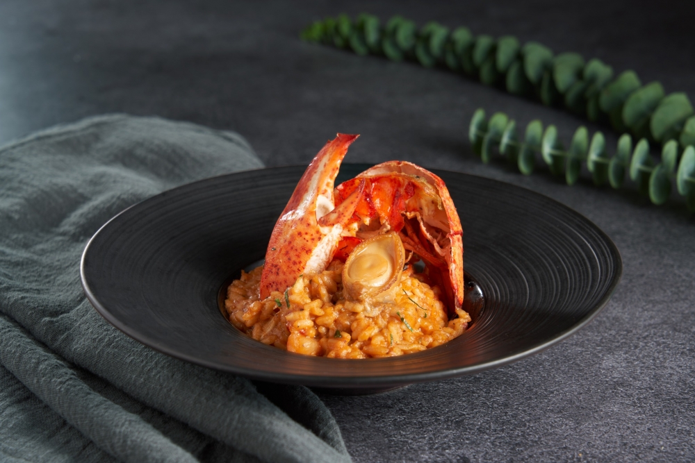 鮑魚龍蝦意大利飯！