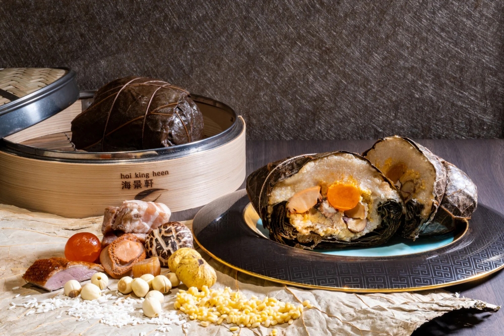 一品鮑魚裹蒸糉。