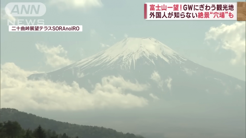 展望台影到嘅富士山！