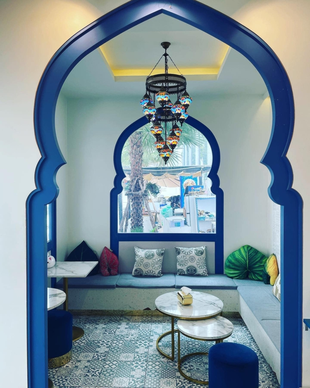 Cafe從裝潢設計到擺設都充滿阿拉伯異國風情～