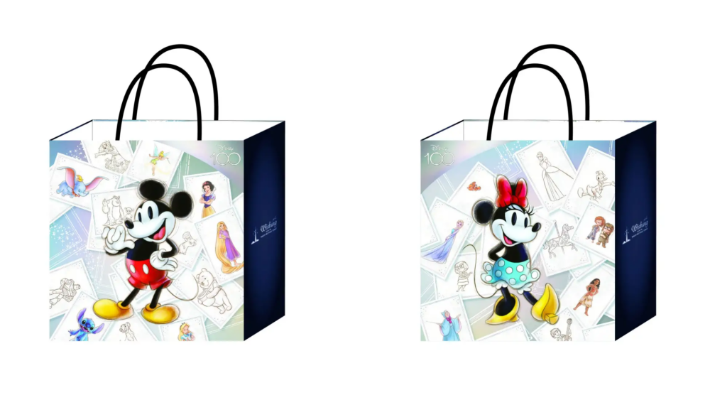 凡買滿3,000日圓或以上，可獲得迪士尼100週年原創設計購物提袋。