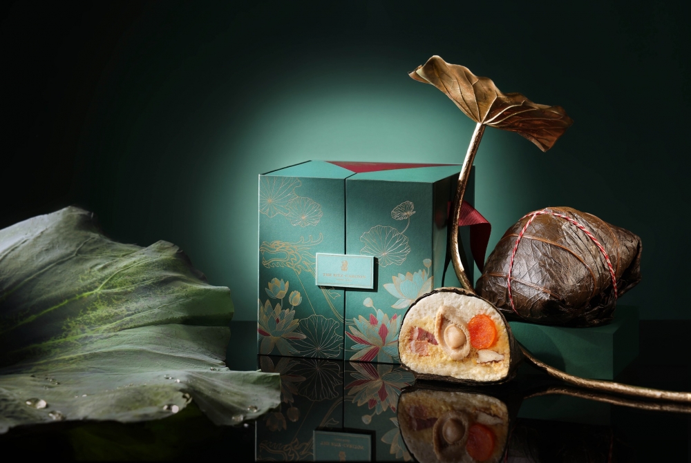 瑶柱豚肉裹蒸糭。