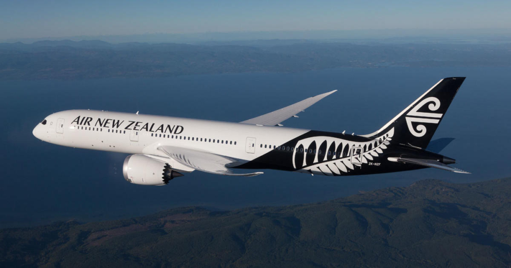 新西蘭航空(Air New Zealand)登頂第一位