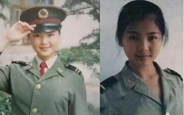 近日網上瘋傳「韓紅年輕時舊照」，相中人著住一身軍裝，五官有啲似內地女演員劉濤