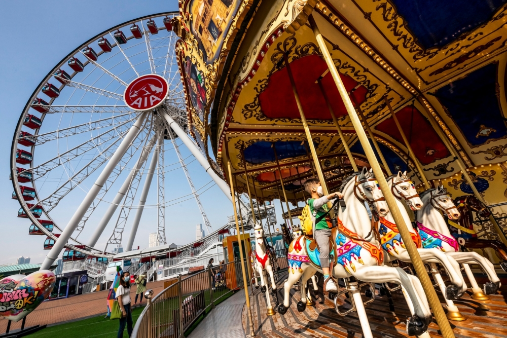 就連旋轉木馬都可以免費乘坐！