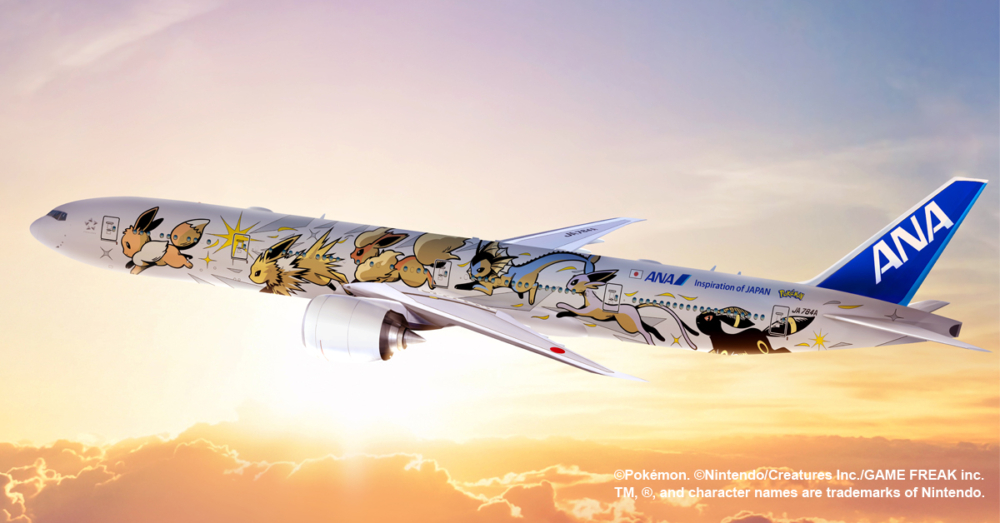 ANA航空聯乘The Pokémon Company推出第二架Pokémon主題彩繪飛機！