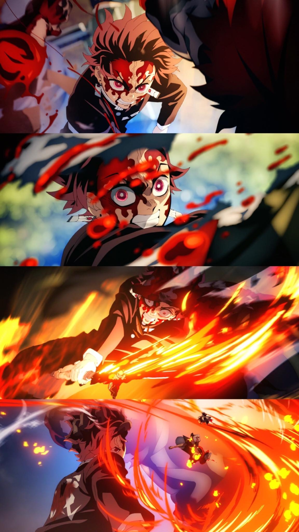 炭治郎的使用燃燒的刀刃連環快速斬擊，被粉絲笑稱係「燃燒經費」！