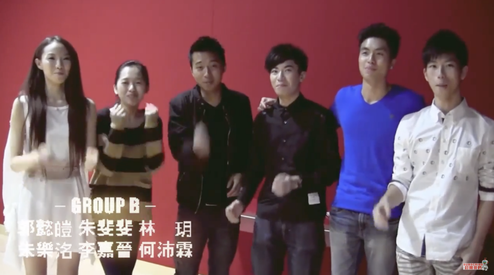 朱斐斐（左二）因鍾意佘詩曼報名參加第26期無綫電視藝員訓練班