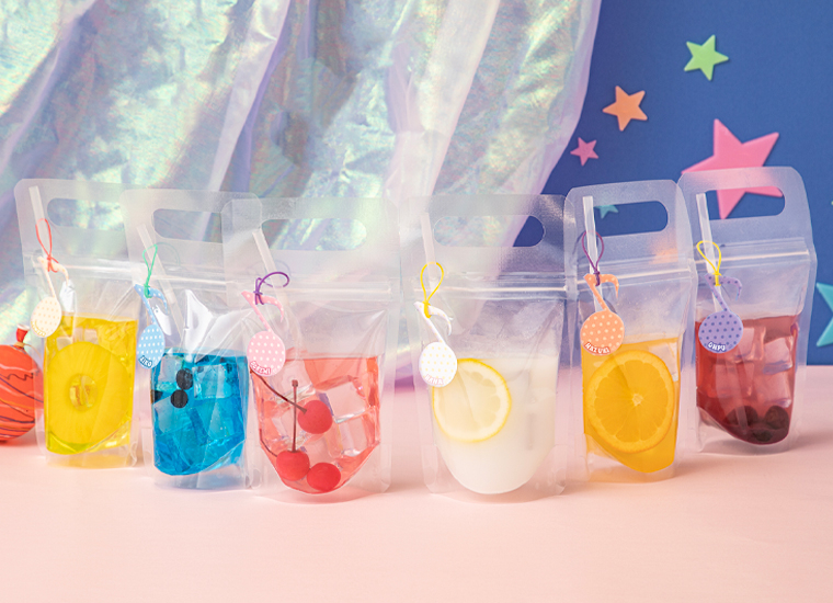 音符水果飲料。