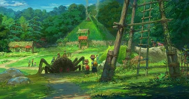 「幽靈之里」以《幽靈公主》中出現嘅日式山村風景為靈感