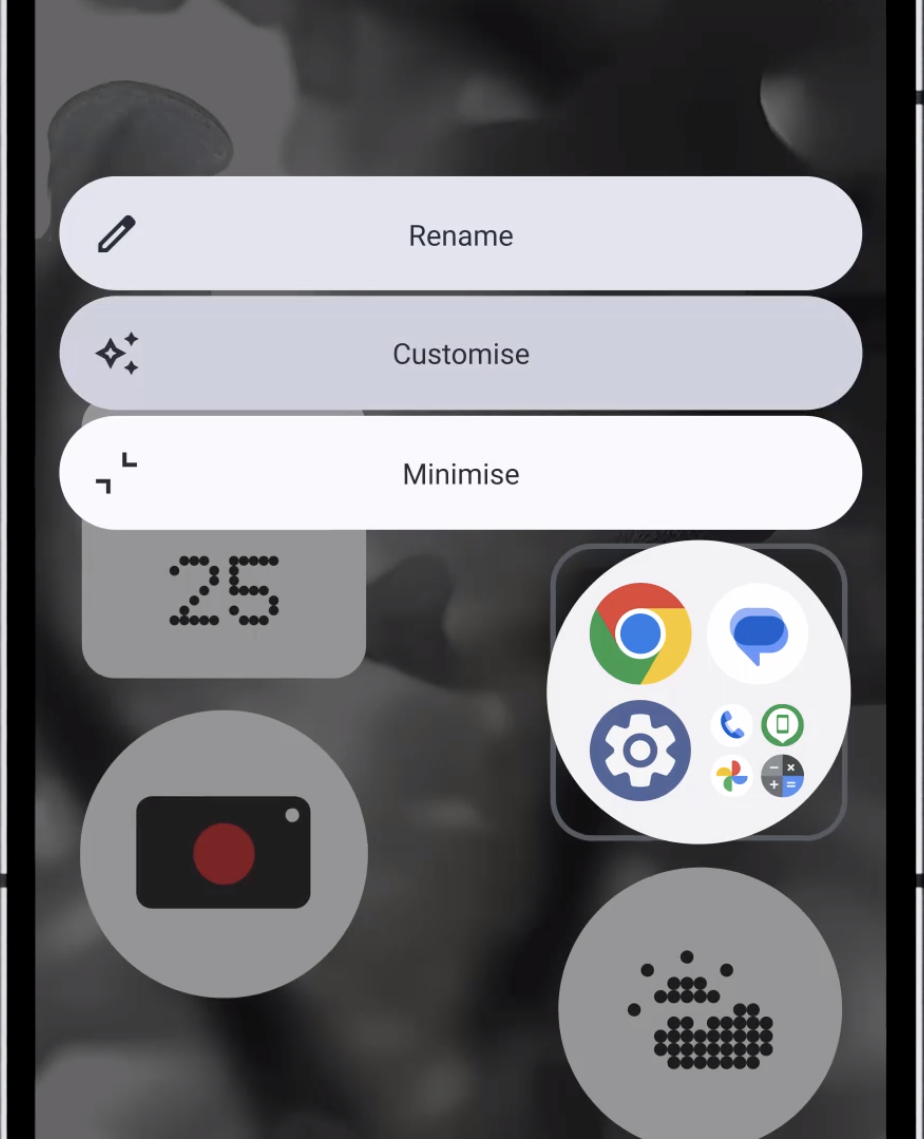用戶可以自行打造更個人化的介面。