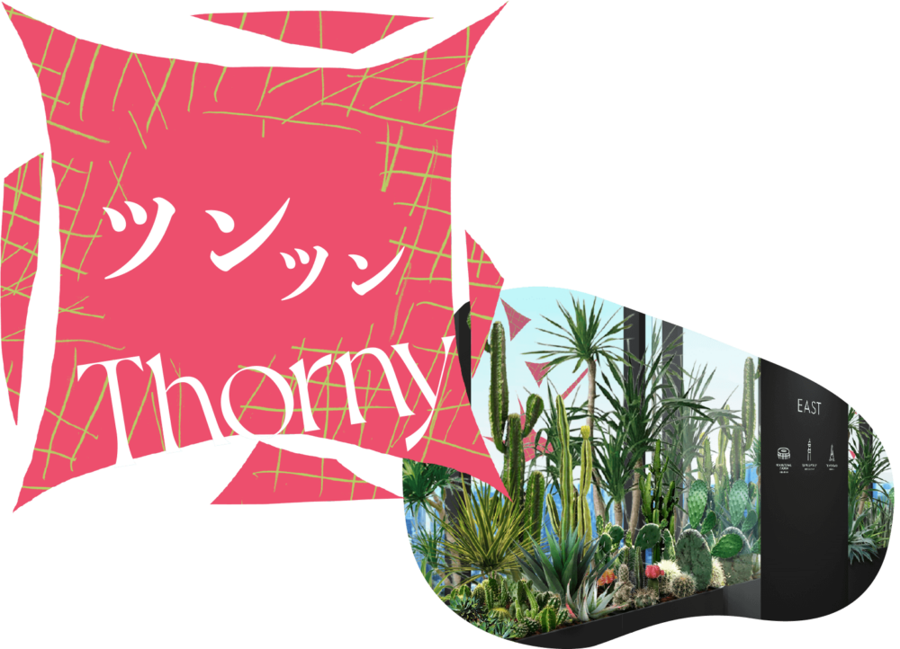 PRICKLY（ツンツン）。