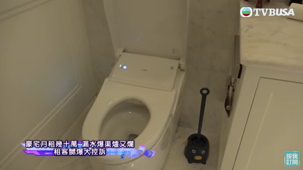 梁小姐又指客廳嘅主廁有惡臭