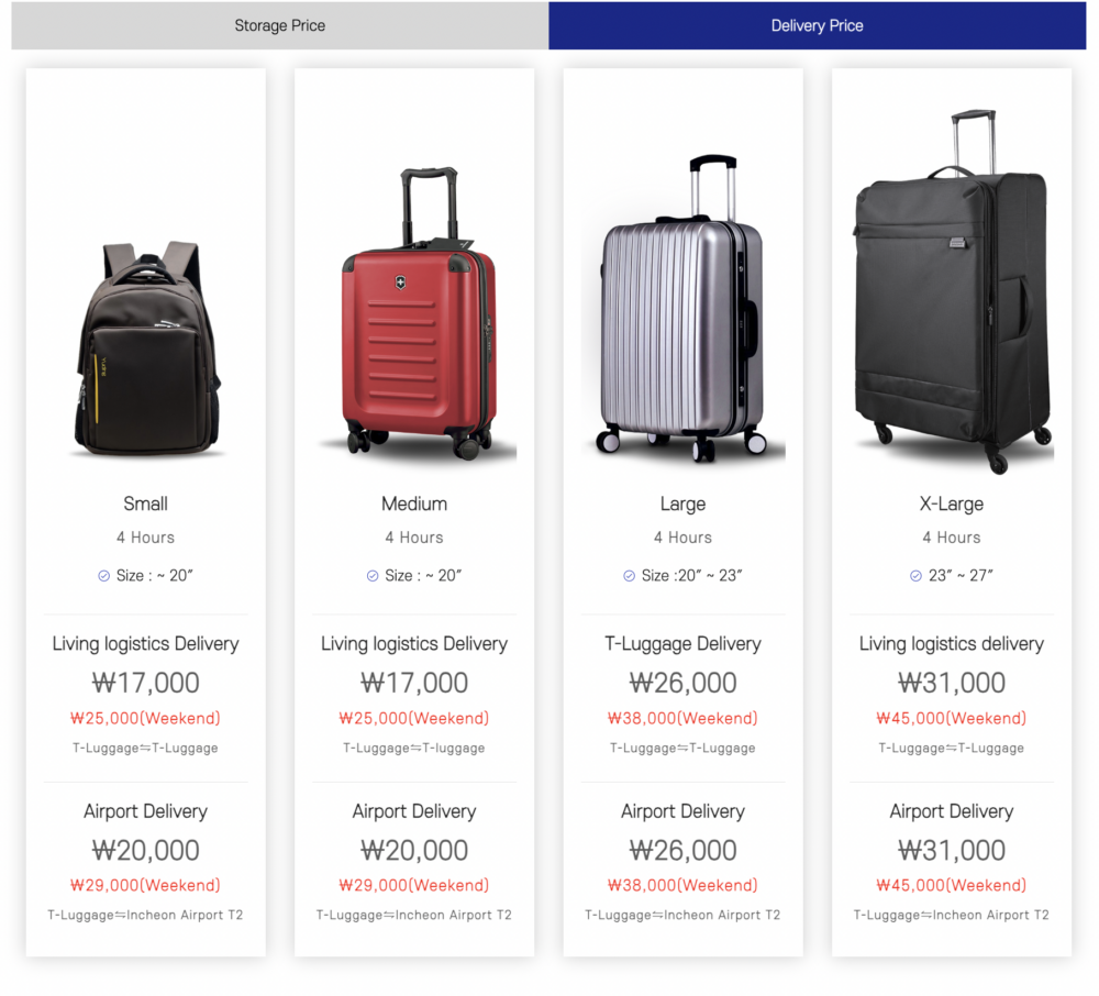 寄送行李服務～