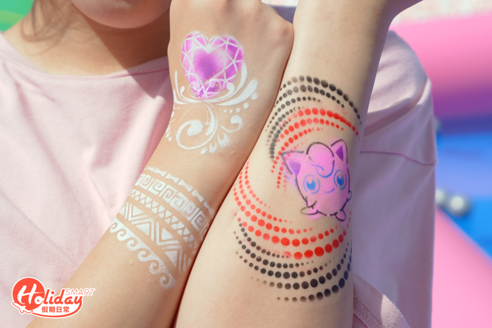 星期六至日更會開放人體彩繪攤位。