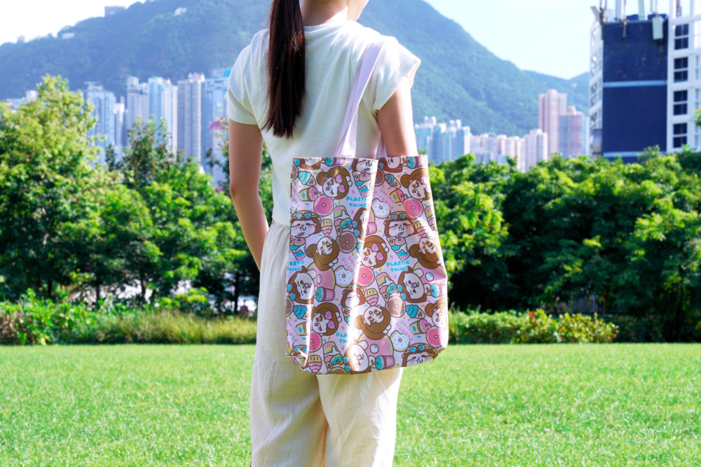 兩款Plastic Thing環保袋容量夠晒大,啱晒夏天出外郊遊!