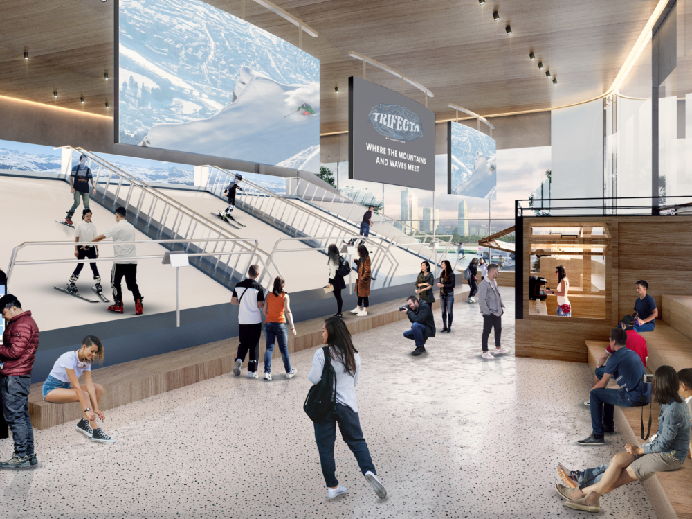 滑雪場採用亞洲首個VR滑雪模擬器，完美模擬出雪山崎嶇的地形！