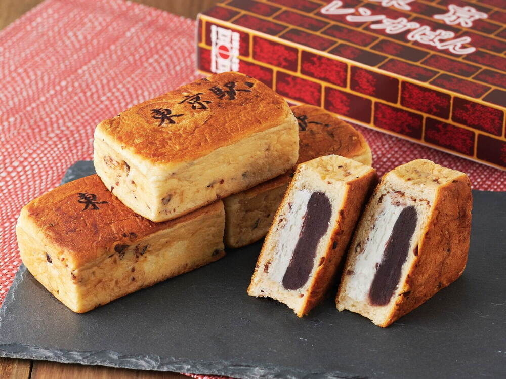 東京紅豆麵包豆一豆_紅磚紅豆麵包。